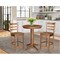 International Concepts Round 30 in Rd Top Pedestal Table, 2 Emily Counter Ht Stools, Distressed Oak, 30 in W, 30 in L, Wood K42-30RT-27B-S6172-2 - alternate 2